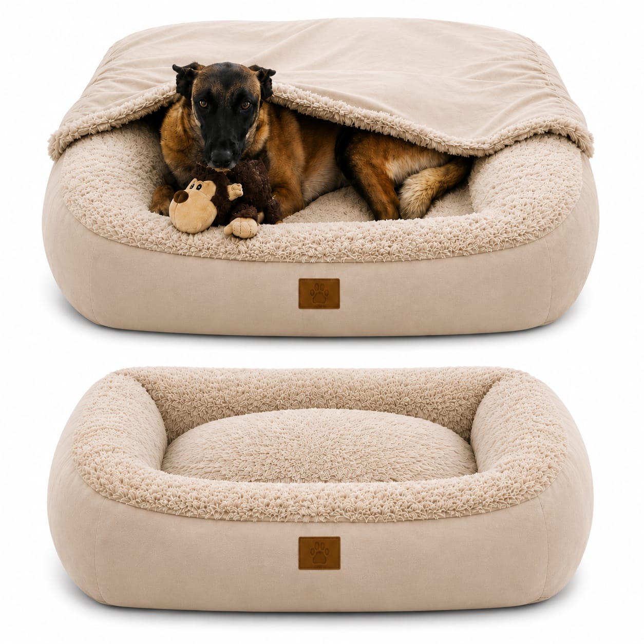 COMFORT PLUS – Cama con soporte firme y relleno suave para perros | Premium