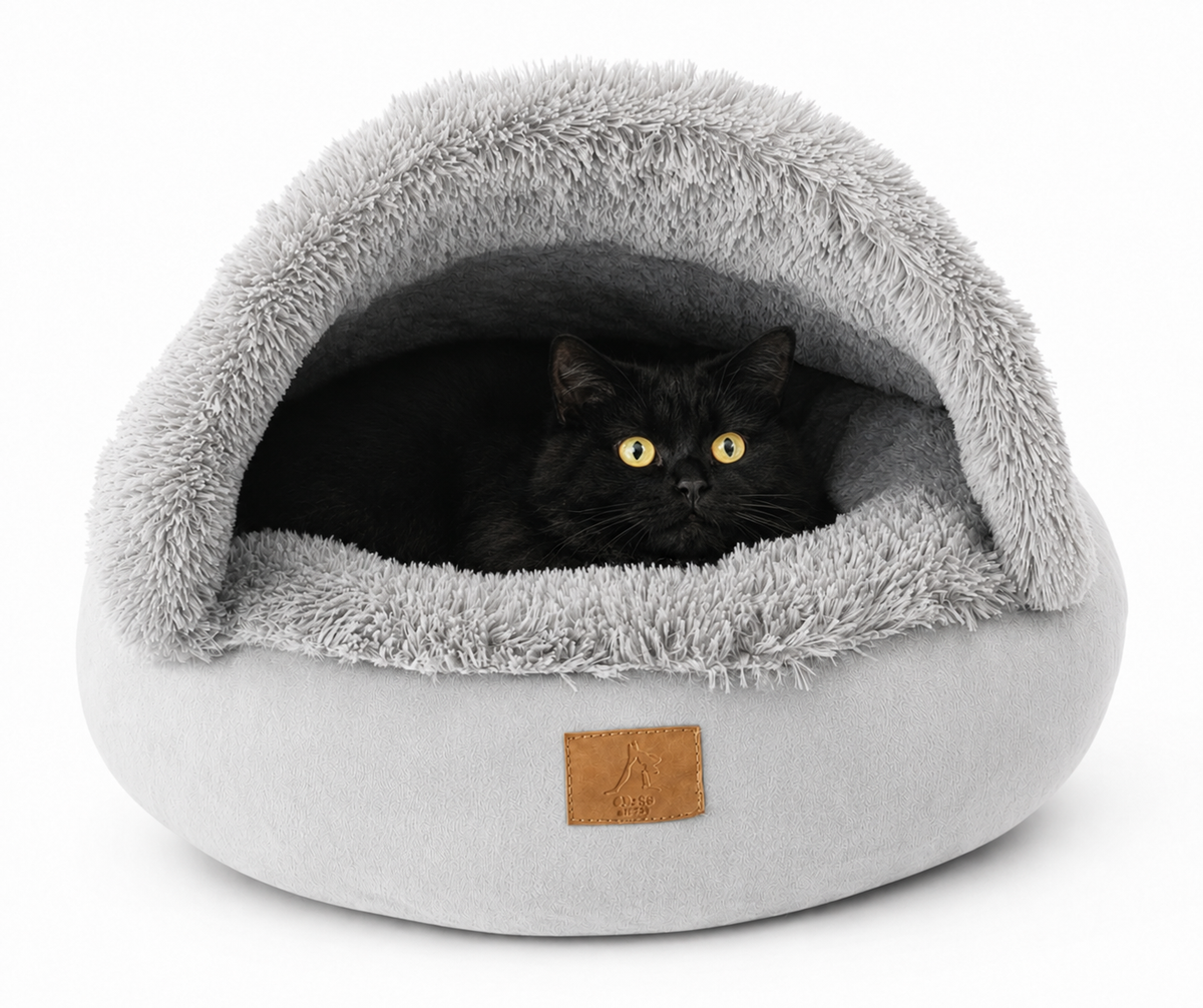 CAMA TIPO NUBE 2.0 – Cama cueva 2 en 1 para perros y gatos pequeños y medianos