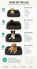 COMFORT PLUS – Cama con soporte firme y relleno suave para perros | Premium
