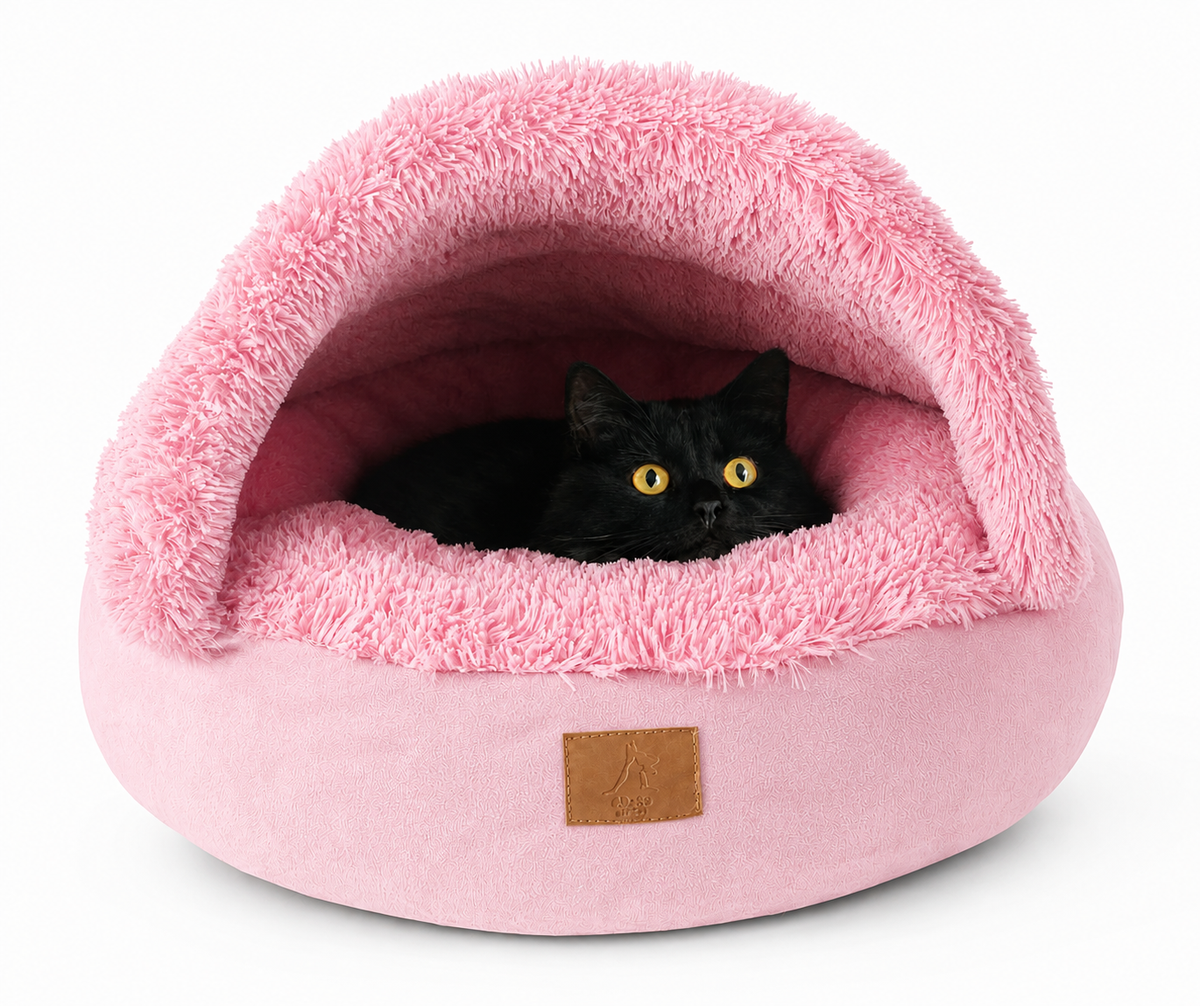CAMA TIPO NUBE 2.0 – Cama cueva 2 en 1 para perros y gatos pequeños y medianos