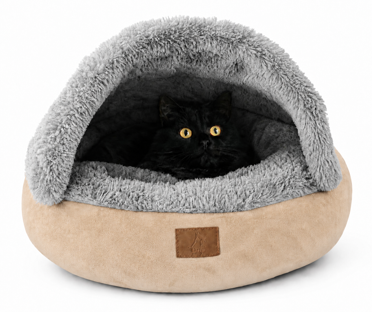 CAMA TIPO NUBE 2.0 – Cama cueva 2 en 1 para perros y gatos pequeños y medianos