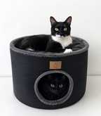 ROUND BED – Cama redonda para 2 gatos | 45 cm diámetro, 40 cm altura | Lavable